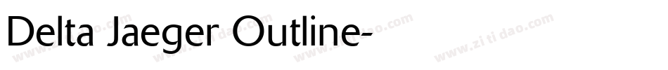 Delta Jaeger Outline字体转换